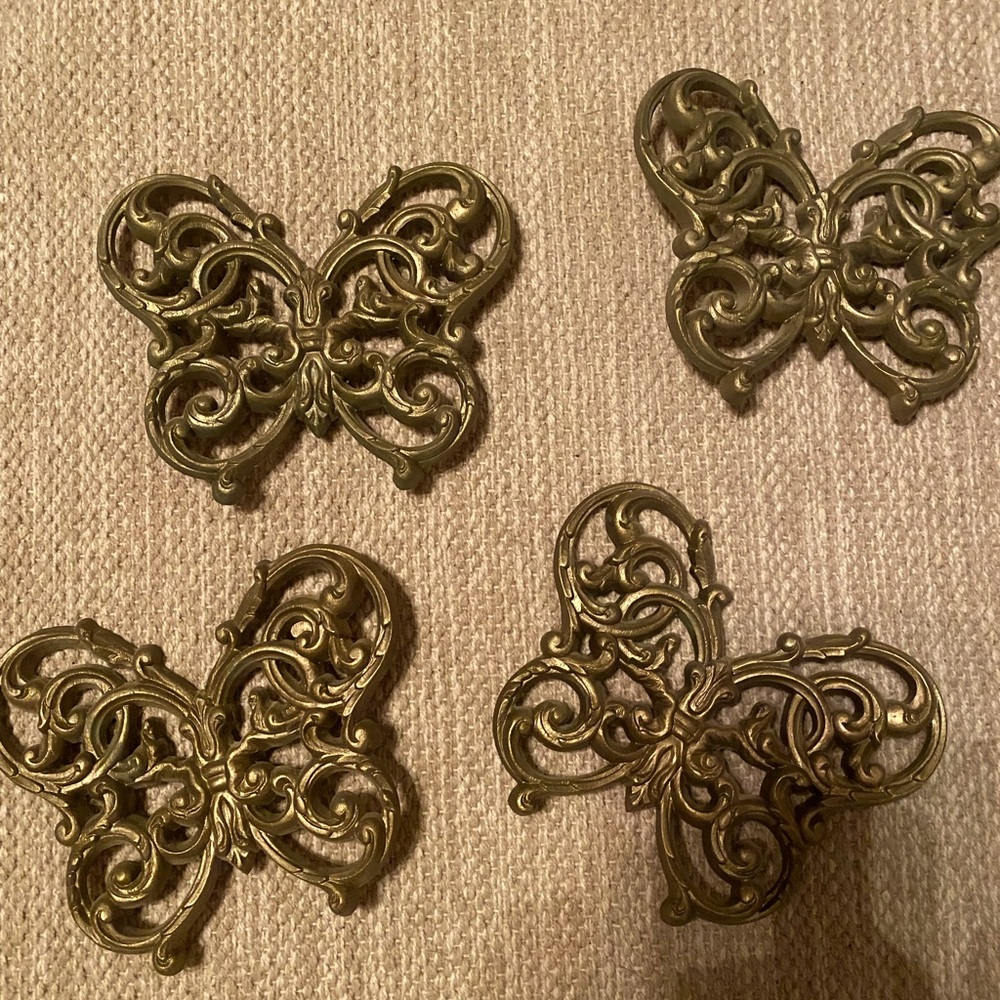 Elegant Gold Butterfly Wall Decor Set
